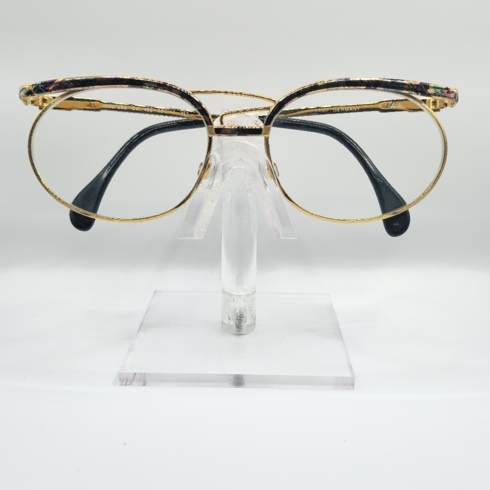 Cazal Gold & Multicolored Eyeglass Frames